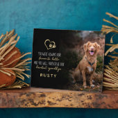 お気に入りのペットとのお別れの記念に　ハードストな別れを癒すペットメモリアル フォトプラーク (側面)