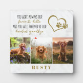 お気に入りのペットとのお別れの記念に　ハードストな別れを美しい形で  フォトプラーク (正面)