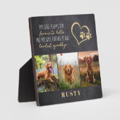 お気に入りのペットとの別れの記念品 フォトプラーク (正面)