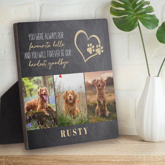 お気に入りのペットとの思い出の記念品 死んだペットの追悼   フォトプラーク