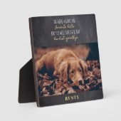 お気に入りのペットメモリアル - 最愛のペットへの美しい追悼 フォトプラーク (正面)