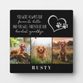 お気に入りのペット メモリアル フォトプラーク (正面)