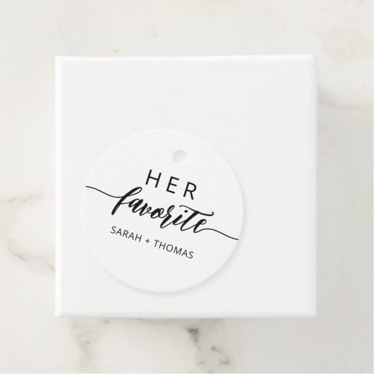 お気に入りのモダンなカリグラフィーウェルカムバッグ フェイバータグ (インサイチュ)