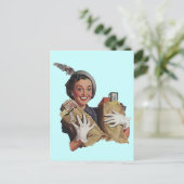 お気に入りのレシピを共有するポストカードデザインのレシピカード ポストカード (スタンド正面)