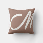 お気に入りのレターピローギフトをブラウンに クッション (裏面)