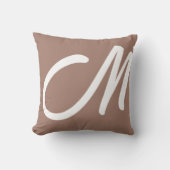 お気に入りのレターピローギフトをブラウンに クッション (正面)