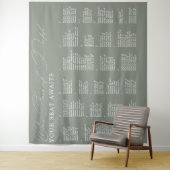 お気に入りの人々のウェディング アルファベット順 席次表 タペストリー (インサイチュ)