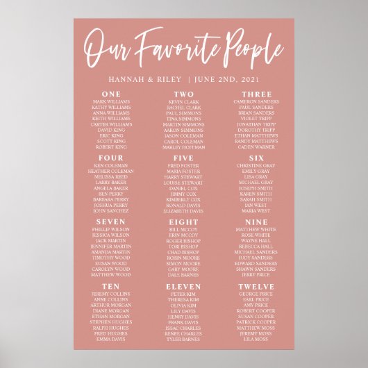 お気に入りの人々 ウェディング ゲスト席 案内ポスター ポスター (正面)