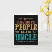 お気に入りの人が私を呼ぶおじさん面白い父の日 カード (黄色い花)