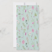 お気に入りの人の生命をお祝いする花の写真引用ブックマーク カード (裏面)