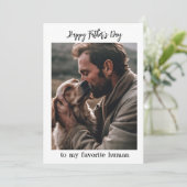 お気に入りの人へ（愛犬から） 父の日のカード カード (スタンド正面)