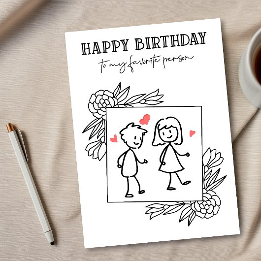 お気に入りの人へ 面白い誕生日ボーイフレンド カード