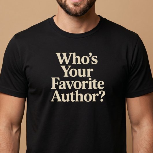 お気に入りの作家は誰? 読書 Tシャツ