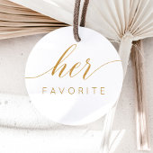 お気に入りの偽金ペンで書かれたギフトのお礼メッセージ ラウンドシール