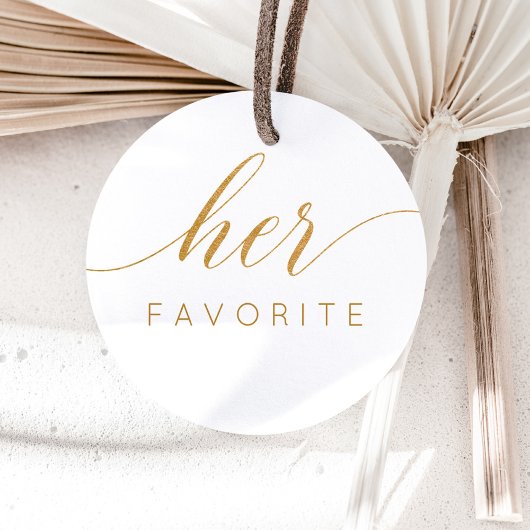 お気に入りの偽金ペンで書かれたギフトのお礼メッセージ ラウンドシール