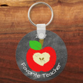 お気に入りの先生キーチェーンの背景 キーホルダー (正面)