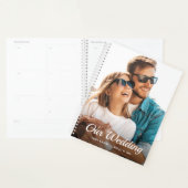 お気に入りの写真でパーソナライズされた週月結婚式プランナー プランナー手帳 (ディスプレー)