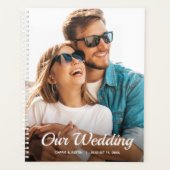 お気に入りの写真でパーソナライズされた週・月別結婚式プランナー プランナー手帳 (正面)