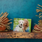 お気に入りの写真でペットの追悼プレートを作成 - 木目調のデザインが美しいペットメモリアルプレート フォトプラーク (側面)