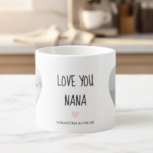 お気に入りの写真で作るナナ Mug Love You Nana エスプレッソカップ
