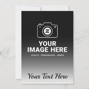 お気に入りの写真とテキストをアップロード 案内状