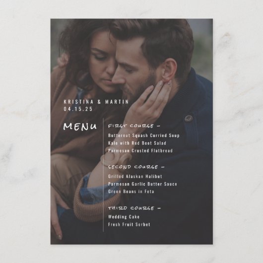 お気に入りの写真の背景メニュー メニュー (正面)