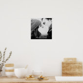 お気に入りの写真を使ったスクリプトネーム ポスター (キッチン)