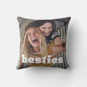 お気に入りの写真を飾るモダンなデザインのクッションカバー クッション (裏面)