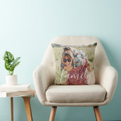 お気に入りの写真 スクリプト ファミリー クッション (椅子)