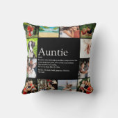 お気に入りの叔母さん/おばさん デザイン ファン フォト コラージュ クッション (裏面)
