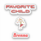 お気に入りの名前をカスタムする切り出し シール (正面)