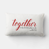 お気に入りの場所 パーソナライズ ランバークッション (裏面)