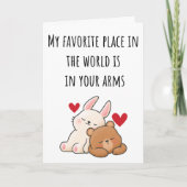 お気に入りの場所 世界で最も愛に満ちたバレンタインデーのカード カード (正面)