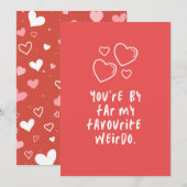 お気に入りの変わり者 ホリデーカード (正面/裏面)