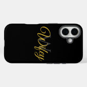 お気に入りの妻のイニシャル Case-Mate iPhoneケース (裏面 (横))