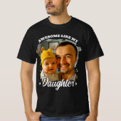 お気に入りの娘とパパのフォトTシャツ Tシャツ (正面)