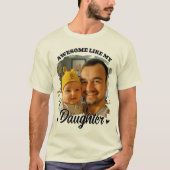 お気に入りの娘とパパのフォトTシャツ Tシャツ (正面)