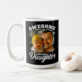 お気に入りの娘とペアのダッドフォトグッズ コーヒーマグカップ
