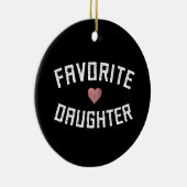 お気に入りの娘家懇親会おもしろい娘 セラミックオーナメント (右)