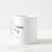 お気に入りの娘 個人名入りギフト コーヒーマグカップ (正面左)