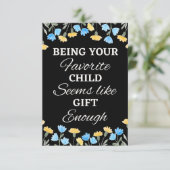 お気に入りの子でいるだけで十分なようね、プレゼント カード (スタンド正面)