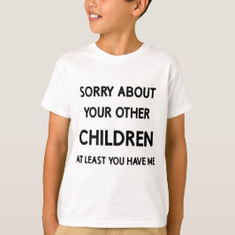 お気に入りの子供が他の兄弟に謝罪 Tシャツ