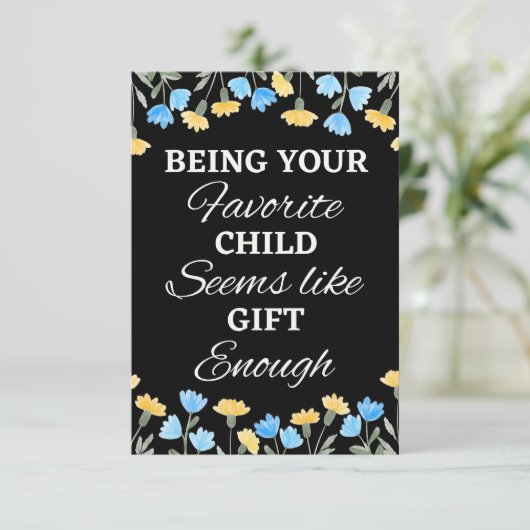 お気に入りの子供でいるだけで十分、プレゼント カード (スタンド正面)