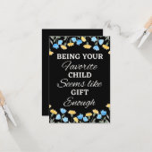 お気に入りの子供でいるだけで十分、プレゼント カード (正面/裏面インサイチュ)