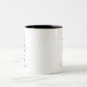 お気に入りの子供の名入れマグカップ(最大5名) ツートーンマグカップ (中央)