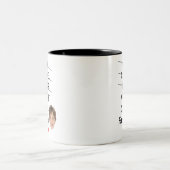 お気に入りの子供の名前と顔写真入りマグカップ ツートーンマグカップ (中央)