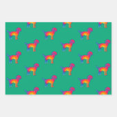 お気に入りの子犬のラッピングペーパー ラッピングペーパーシート (正面2)