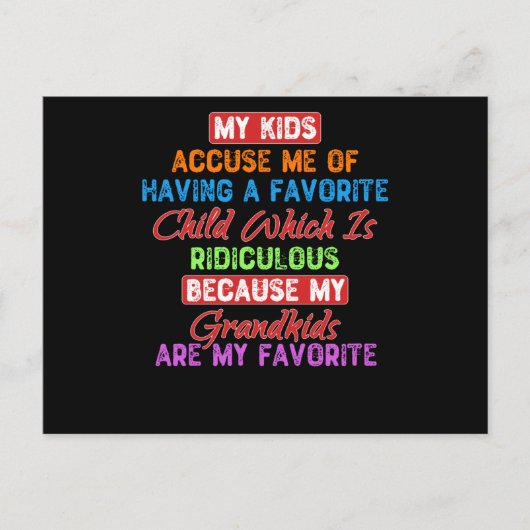 お気に入りの孫たち ポストカード (正面)