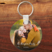 お気に入りの家族の写真 キーホルダー (正面)