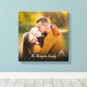 お気に入りの家族の写真 スクリプト名 キャンバスプリント (インサイチュ (ウッドフロア))